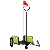 Bike Trailer Green Oxford Fabric and Iron 94186