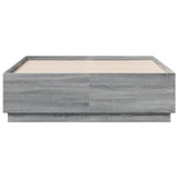 Bed Frame without Mattress Grey Sonoma 140x190 cm 3209735
