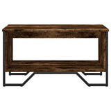 Coffee Table Smoked Oak 75x51x40 cm Engineered Wood 848486