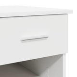 Desk with Drawer White 90 x 49 x 75 cm Engineered Wood 869266