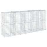 Gabion Basket with Cover 450x100x200 cm Galvanised Iron 3295232