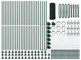 Welded Wire Fence with Concrete Base 100 x 0.6 m 3353580