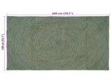Area Rugs Olive Green 140 x 200 cm Jute 42010584