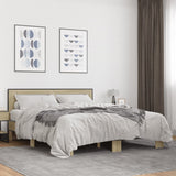 Bed Frame without Mattress Sonoma Oak 150x200 cm King Size 3280098