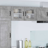 Wall Glass Cabinet LUCCA 2 pcs Concrete Grey 40 x 31 x 40 cm 884841