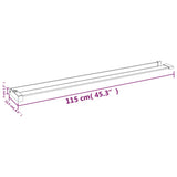 Shower Shelf for Walk-in Shower Wall Chrome 115 cm Aluminium 153623