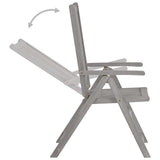 Garden Dining Set Grey wash Solid acacia wood Large Foldable 3057907