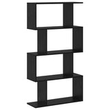 Book Cabinet Black Oak 70 x 24 x 129 cm Engineered Wood 879670