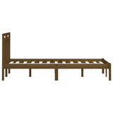 3100612 Bed Frame without Mattress Honey Brown Solid Wood 200x200 cm