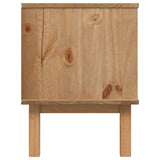 TV Stand OTTA 113.5 x 43 x 57 cm Black Solid Pine Wood 42041754