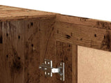 Wall Mounted Cabinet Old Wood 69.5x34x90 cm Engineered Wood 857310