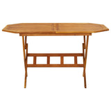 Dining Set Brown Solid acacia wood Medium Foldable Dining Set 3086999