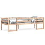 ZNTS Kids' Bed Frame without Mattress 75x190 cm Small Single Solid Wood Pine 846870