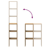 Bookcases 2 pcs Stackable Artisan Oak 30x30x80 cm Engineered Wood 858820