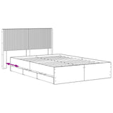 Bed Frame with Storage and Headboard Artisan Oak 140 x 190 cm 3445819