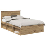 Bed Frame Artisian Oak 120 x 190 cm Engineered wood 3407903