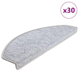 Stair Mats 30 pcs 65x24x4 cm Light Grey Half Round Large 3365752