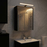 Bathroom Mirror Cabinet Black Oak 43 x 16 x 62.5 cm 889144