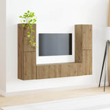 TV Cabinet Set 6 pcs Artisan Oak Engineered Wood 3409113