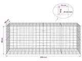 Gabion with 3.5 mm Wire and 10x10 cm Mesh 200x100x100 cm 3463390