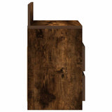 Bedside Cabinets 2 pcs with 2 Drawers Smoked Oak 40x33x60 cm 858569