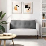 Back Pillow Dark Grey 140 x 24 x 50 cm Fabric 42014500