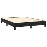 Box Spring Bed Frame Black Double Velvet 3121192