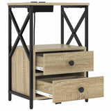 Bedside Cabinet Sonoma Oak 40 x 31 x 60 cm Engineered Wood 859562