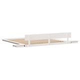 Bed Frame White 200 x 200 cm Wood 872387