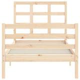 Bed Frame without Mattress Small Single Solid Wood 3193946