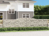 Arched Gabion Baskets 10 pcs 400x30x120/140 cm Galvanised Iron 3146887