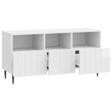 TV Cabinet High Gloss White 102 x 34.5 x 50 cm Engineered Wood 894449