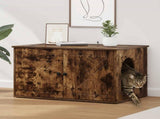 Cat House Smoked Oak 85 x 55 x 50 cm Engineered Wood 8000730