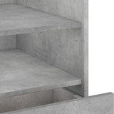 Bedside Cabinet Concrete Grey 45x50x50 cm Engineered Wood 848279