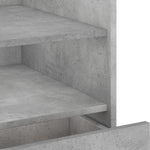 ZNTS Bedside Cabinet Concrete Grey 45x50x50 cm Engineered Wood 848279