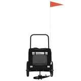 Pet Bike Trailer Black 125 x 53 x 54 cm Oxford fabric and iron 93849