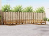 Outdoor Sofa Set 8 pcs Natural Solid Acacia Wood 3367992
