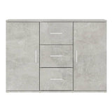 Sideboard Concrete Grey 91x29.5x65 cm Engineered Wood 823346