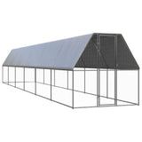 Outdoor Chicken Cage 2x12x2 m Galvanised Steel 3154375