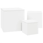 Side Tables 3 pcs White Engineered Wood 808585