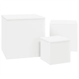 Side Tables 3 pcs White Engineered Wood 808585