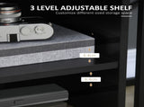 Multi-Storage Printer Stand Unit Office Desk Side Mobile Storage w/ Wheels Modern Style 60L x 50W x T3398P340956