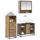 Bathroom Furniture Set 3 pcs Artisan Oak Engineered Wood 3402564