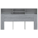 Headboard Cabinet Grey Sonoma 180x19x103.5 cm 817256