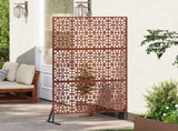 Privacy Screen Grey 100 x 50 x 180 cm Weathering Steel 868576