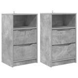 Bedside Tables with Drawer 2 pcs Concrete Grey 40 x 30 x 467 cm 888914