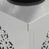 Solar LED Pathway Light 2 pcs Silver Galvanized Steel 879791