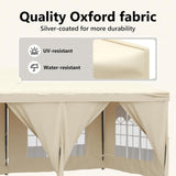 Folding Party Tent with Sidewalls Cream 3x6 m 93543