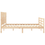 Bed Frame without Mattress 160x200 cm Solid Wood 3195036