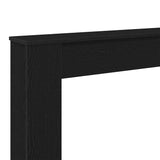 Fireplace Surround Black Oak 100x20x100 cm Engineered Wood 865982
